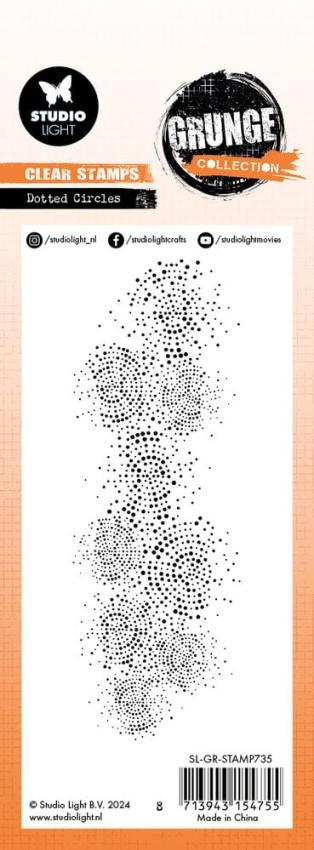 Studio Light - Stempel "Dotted Circles" Clear Stamps Grunge Collection