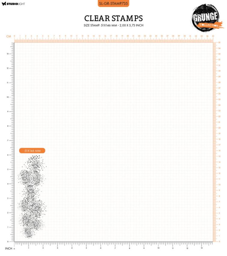 Studio Light - Stempel "Dotted Circles" Clear Stamps Grunge Collection