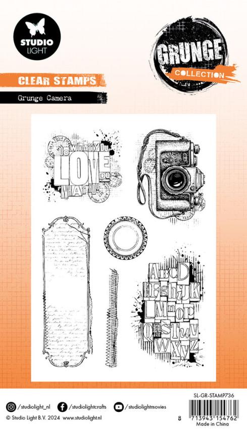 Studio Light - Stempelset "Grunge Camara" Clear Stamps Grunge Collection