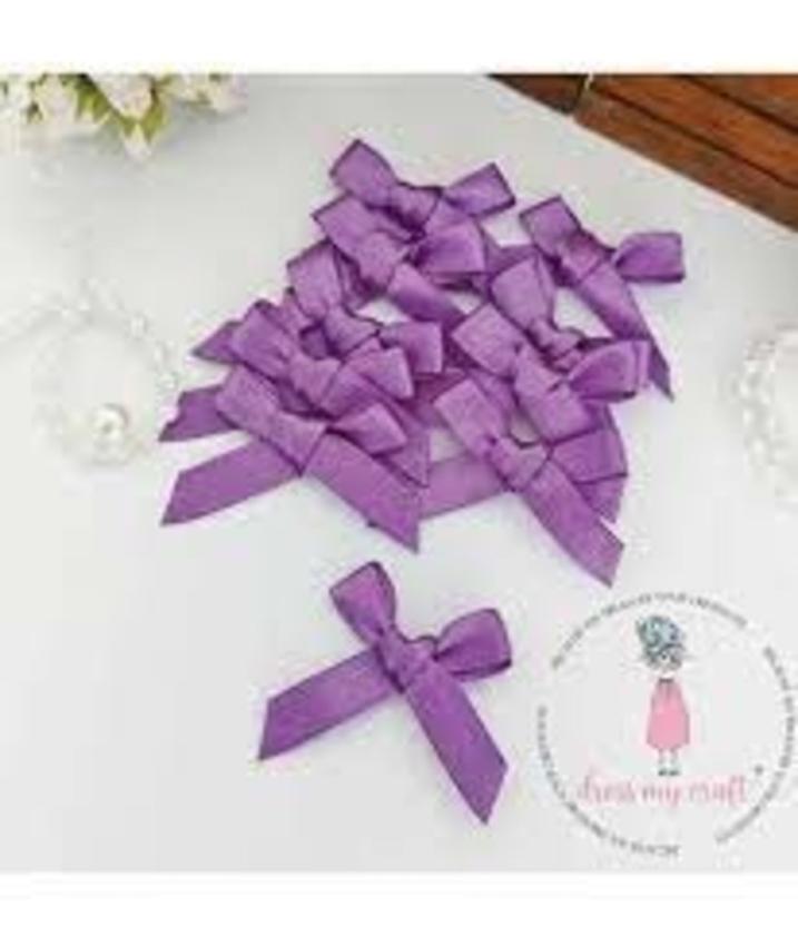 Dress My Craft - Satin Schleifen "Purple" Satin Ribbon Bows