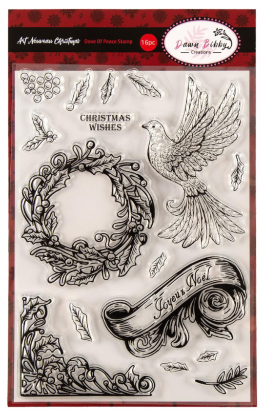 Dawn Bibby - Stempelset "Art Nouveau Dove of Peace" Clear Stamps