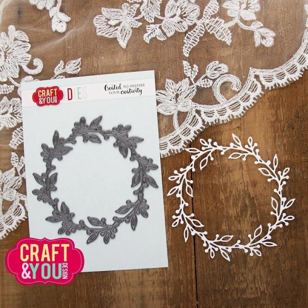 Craft & You Design - Stanzschablone "Delicate Wreath" Dies