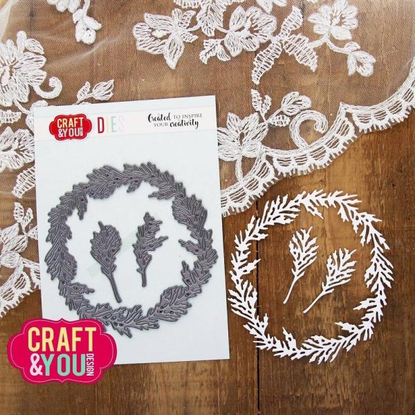 Craft & You Design - Stanzschablone "Cedar Wreath" Dies