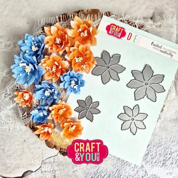 Craft & You Design - Stanzschablone "Magda's Seven Petal Flower" Dies