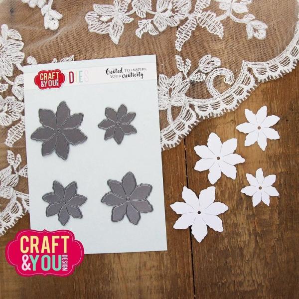 Craft & You Design - Stanzschablone "Magda's Seven Petal Flower" Dies