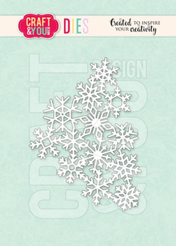 Craft & You Design - Stanzschablone "Snowflakes Background" Dies