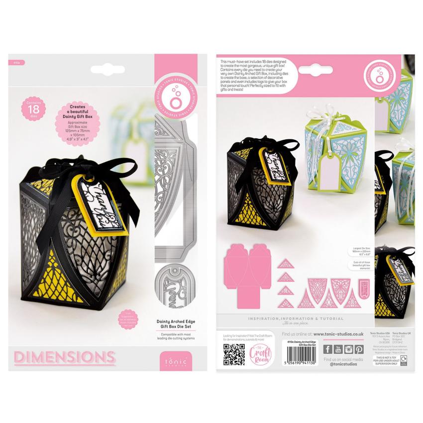 Tonic Studios - Stanzschablone "Dainty arched edge gift box" Dies 