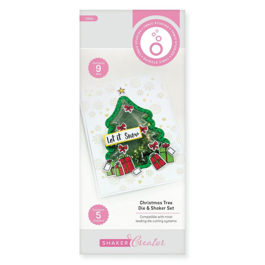 Tonic Studios - Stanzschablone & Schüttelblister "Christmas Tree" Dies & Shaker Set