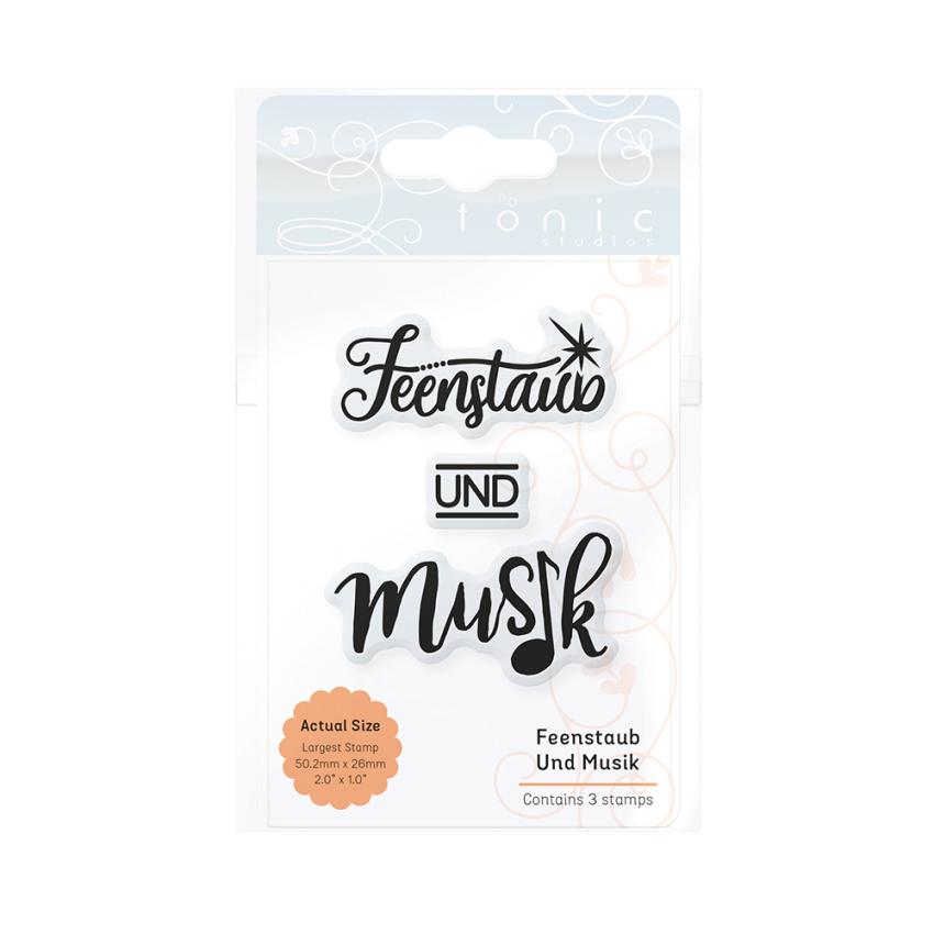 Tonic Studios - Stempelset "Feenstaub Und Musik" Clear Stamps