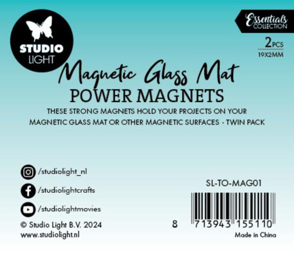 Studio Light - Magnete für Glasplatte "Power Magnets" 2 Stk.