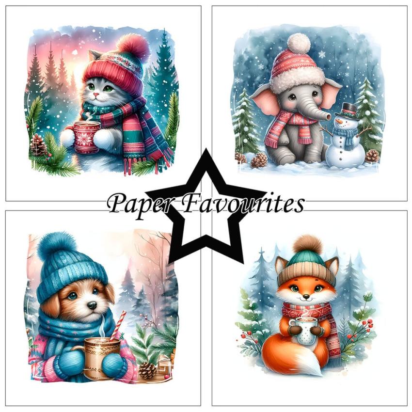 Paper Favourites - Designpapier "Cute Christmas " Paper Pack 6x6 Inch - 24 Bogen