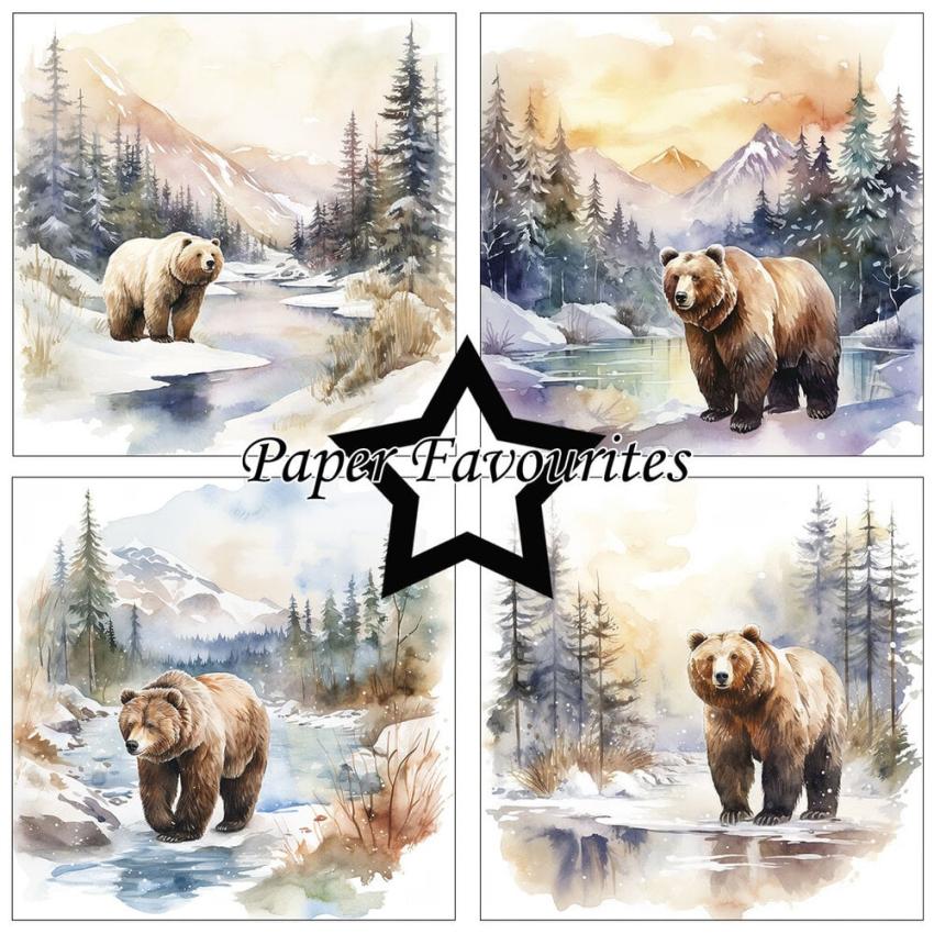 Paper Favourites - Designpapier "Winter Scene" Paper Pack 6x6 Inch - 24 Bogen