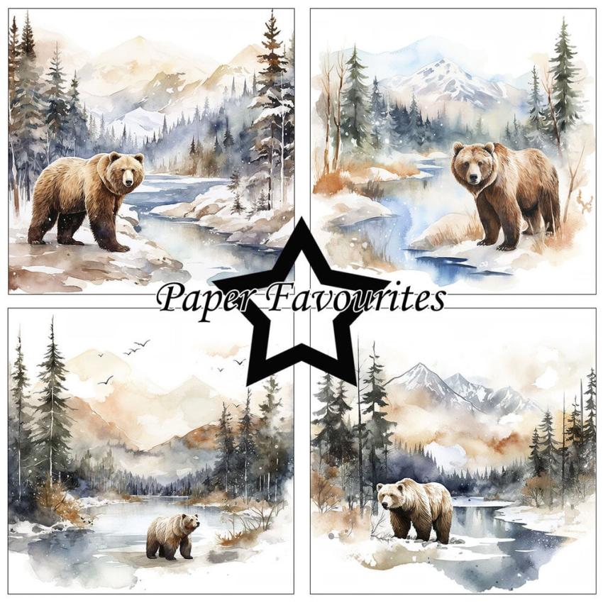 Paper Favourites - Designpapier "Winter Scene" Paper Pack 6x6 Inch - 24 Bogen