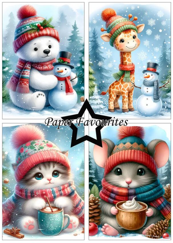 Paper Favourites - Designpapier "Cute Christmas" Paper Pack A5 - 24 Bogen