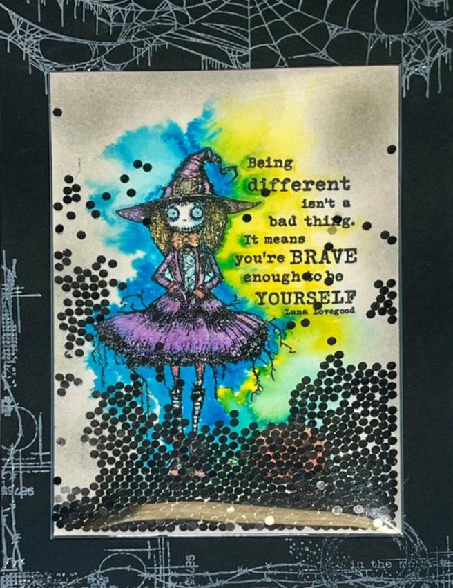 IndigoBlu - Gummistempel Set "Witch Called Wanda" A6 Rubber Stamp