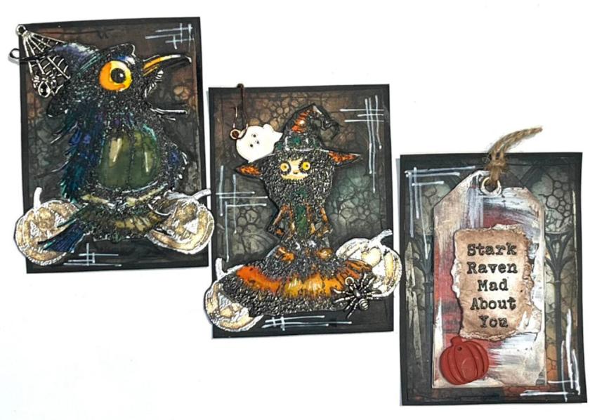 IndigoBlu - Gummistempel Set "Witch Called Wanda" A6 Rubber Stamp