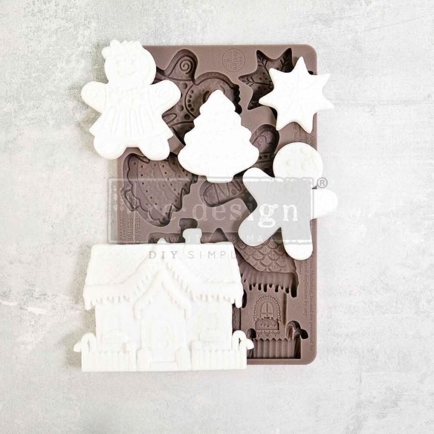 Re-Design with Prima - Gießform "Festive Gingerbread Treats" Mould 5x8 Inch