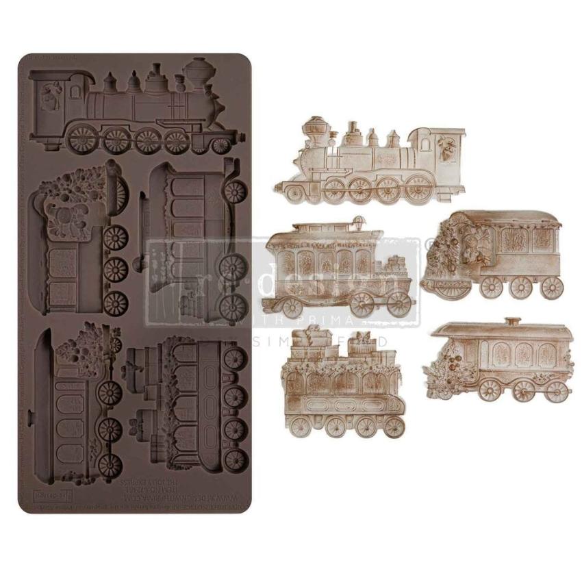 Re-Design with Prima - Gießform "The Jolly Express" Mould 5x10 Inch