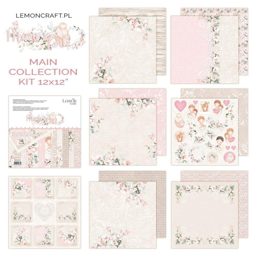 LemonCraft - Designpapier "Mums' Love" Paper Pad 12x12 Inch - 6 Bogen