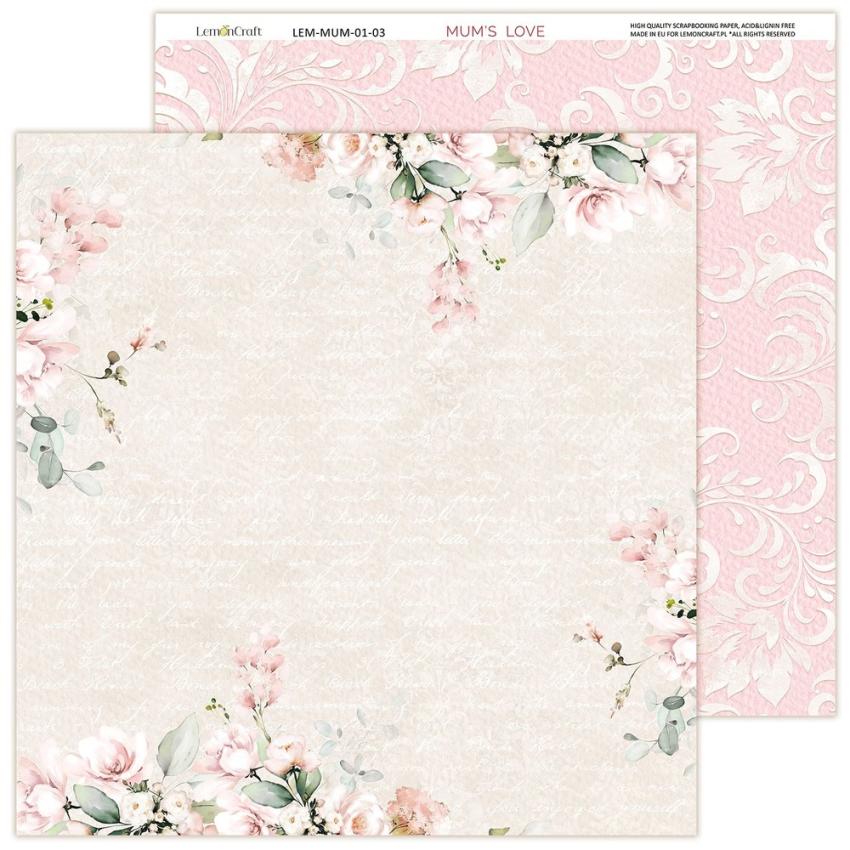 LemonCraft - Designpapier "Mums' Love" Paper Pad 12x12 Inch - 6 Bogen