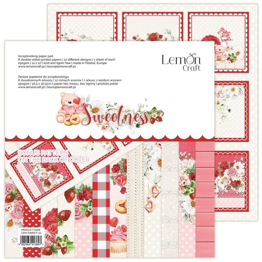 LemonCraft - Designpapier "Sweetness" Paper Pad 12x12 Inch - 6 Bogen