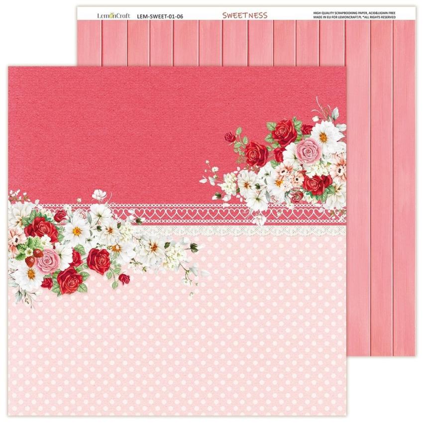 LemonCraft - Designpapier "Sweetness" Paper Pad 12x12 Inch - 6 Bogen