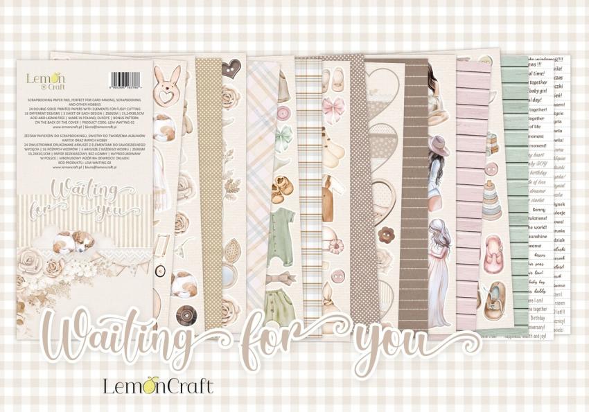 LemonCraft - Designpapier "Waiting for You" Paper Pad 6x12 Inch - 24 Bogen