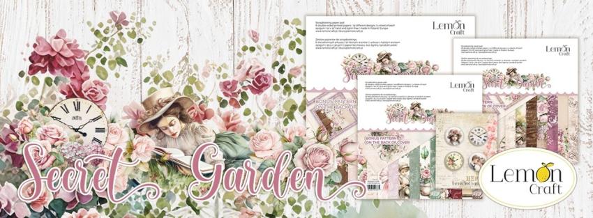 LemonCraft - Designpapier "Secret Garden" Paper Pad 6x8 Inch - 12 Bogen