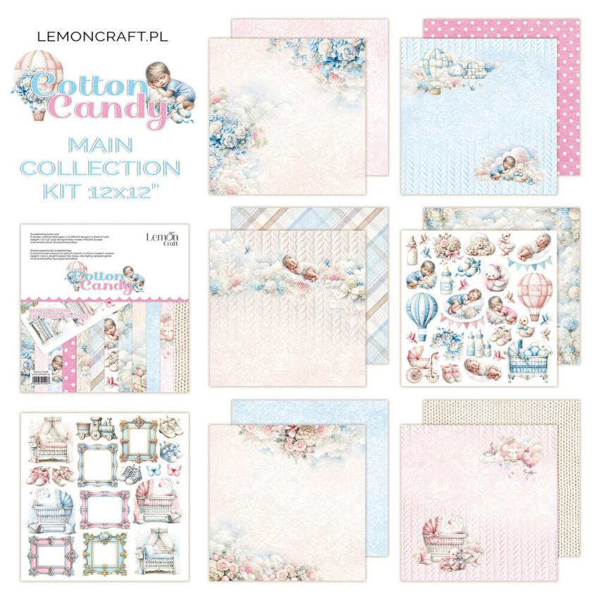 LemonCraft - Designpapier "Cotton Candy" Paper Pad 12x12 Inch - 6 Bogen