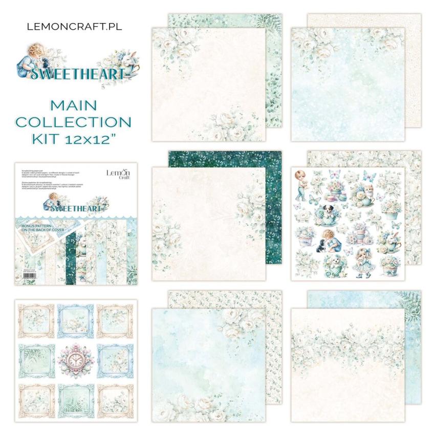 LemonCraft - Designpapier "Sweetheart" Paper Pad 12x12 Inch - 6 Bogen