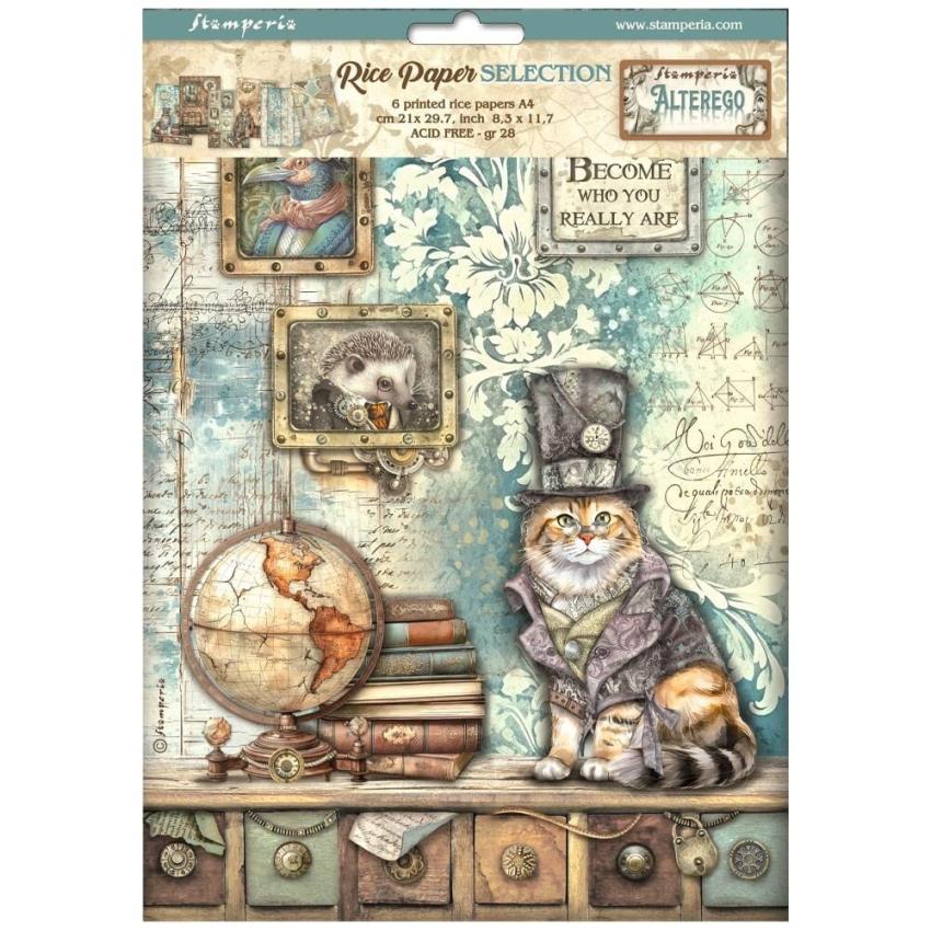 Stamperia - Decopatch Papier "Selection" Decoupage A4 - 6 Bogen  