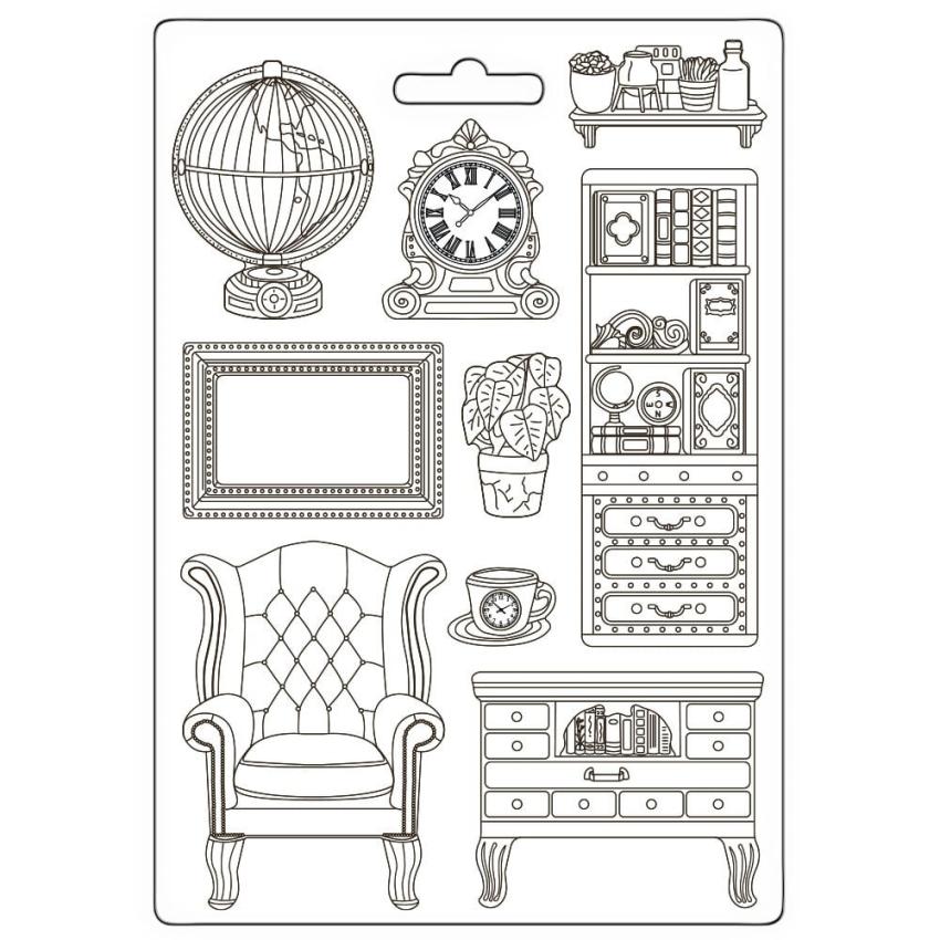 Stamperia - Gießform A4 "Cupboards and Accessories" Soft Mould