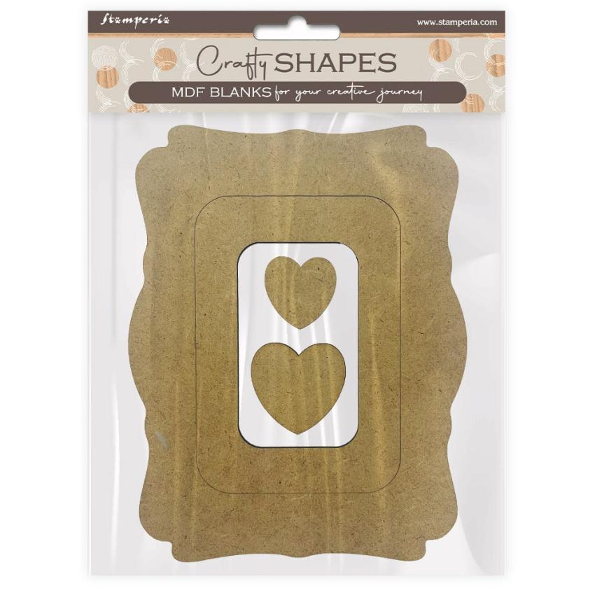 Stamperia - Holzteile "Alterego Frames and Hearts" MDF Crafty Shapes Blanks