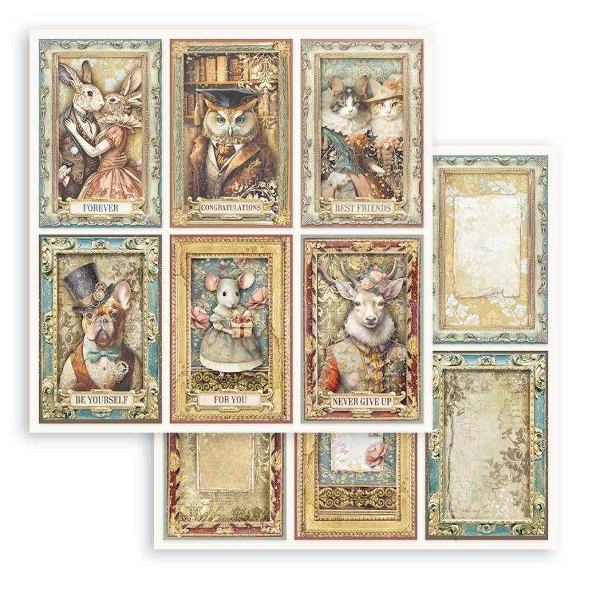 Stamperia - Designpapier "6 Cards" Paper Sheets 12x12 Inch - 10 Bogen