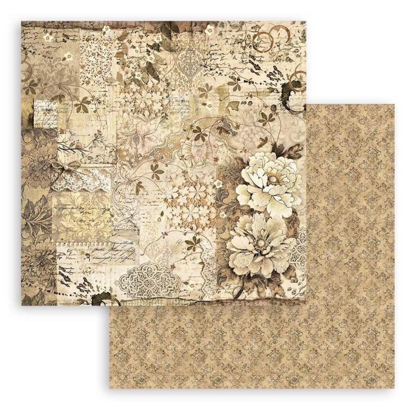 Stamperia - Designpapier "Old Lace" Paper Pack 8x8 Inch - 10 Bogen