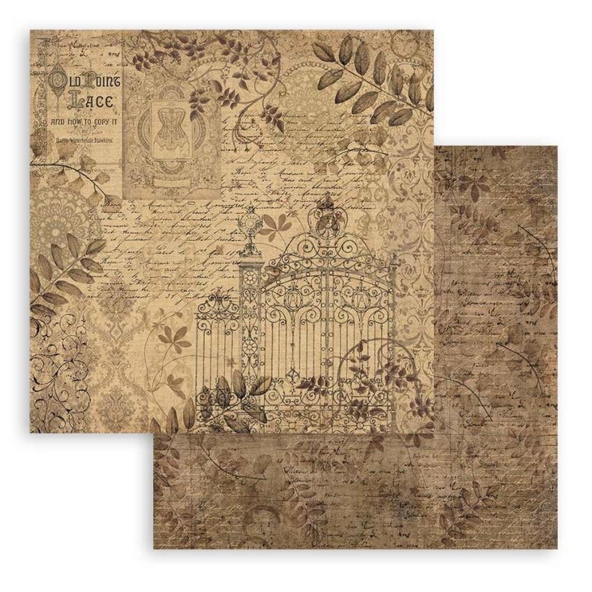 Stamperia - Designpapier "Old Lace" Paper Pack 8x8 Inch - 10 Bogen