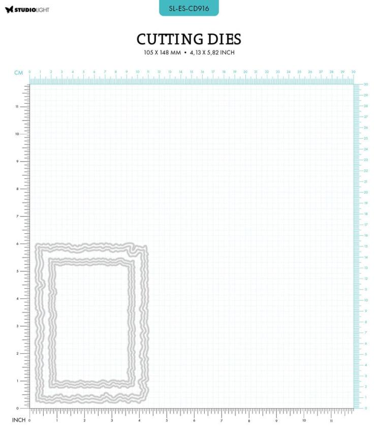 Studio Light - Stanzschablone "Torn Edge Rectanges" Dies