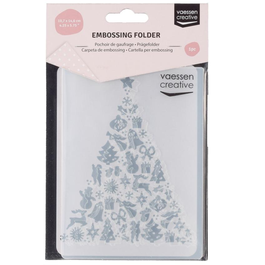 Vaessen Creative - Prägefolder "Weihnachtsbaum" Embossingfolder