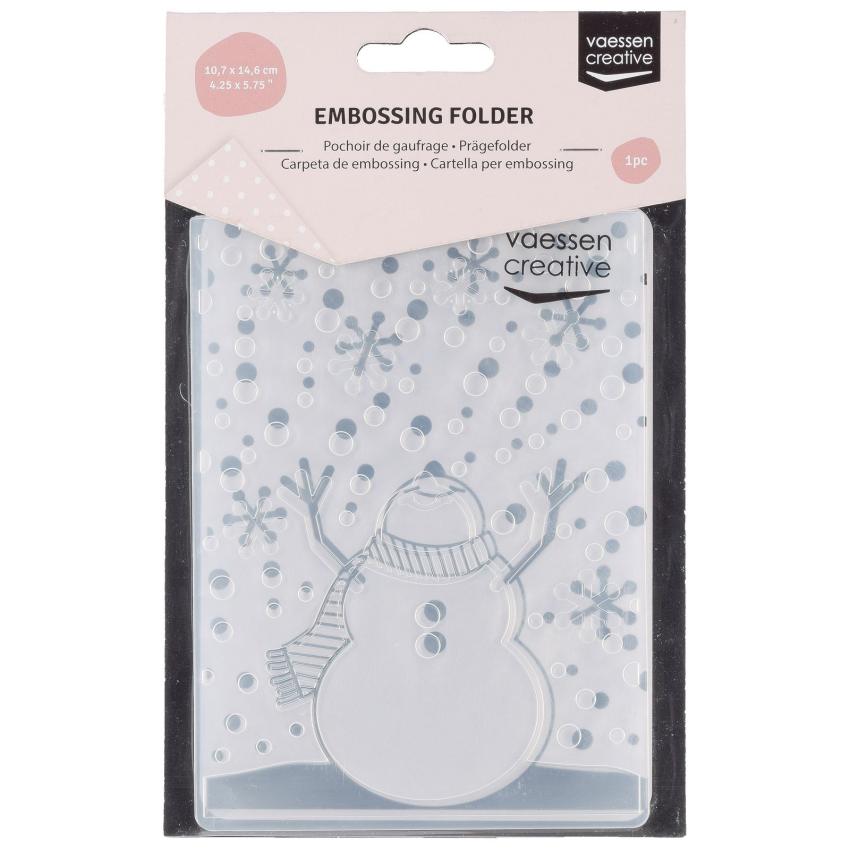 Vaessen Creative - Prägefolder "Schneemann" Embossingfolder