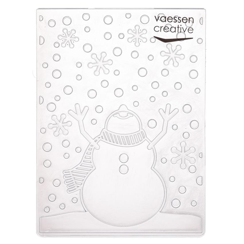 Vaessen Creative - Prägefolder "Schneemann" Embossingfolder