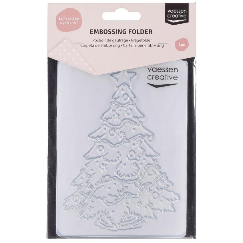 Vaessen Creative - Prägefolder "Weihnachtsbaum" Embossingfolder