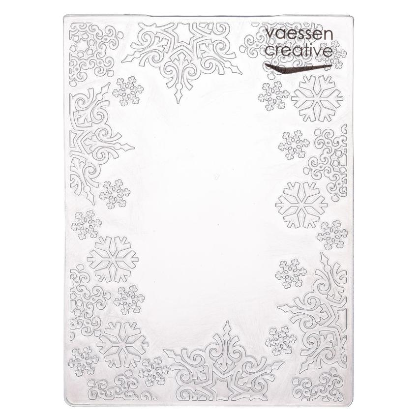 Vaessen Creative - Prägefolder "Schneeflocken Rand" Embossingfolder