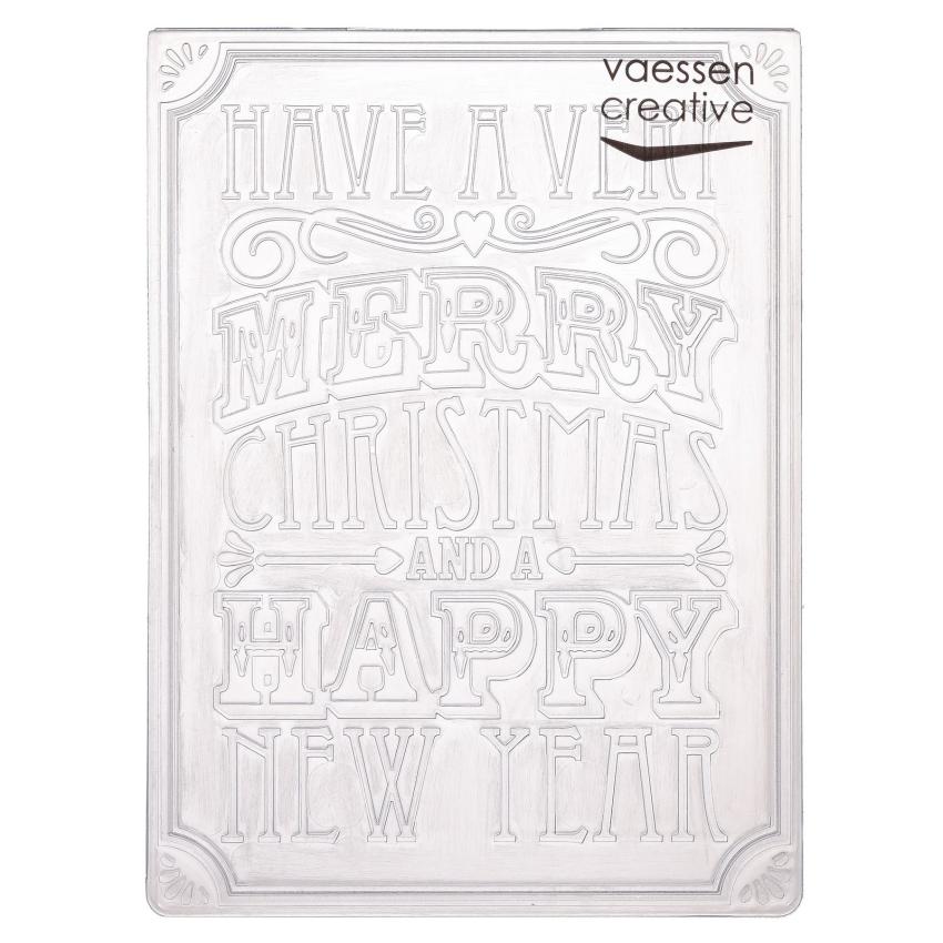 Vaessen Creative - Prägefolder "Weihnachtsvers" Embossingfolder