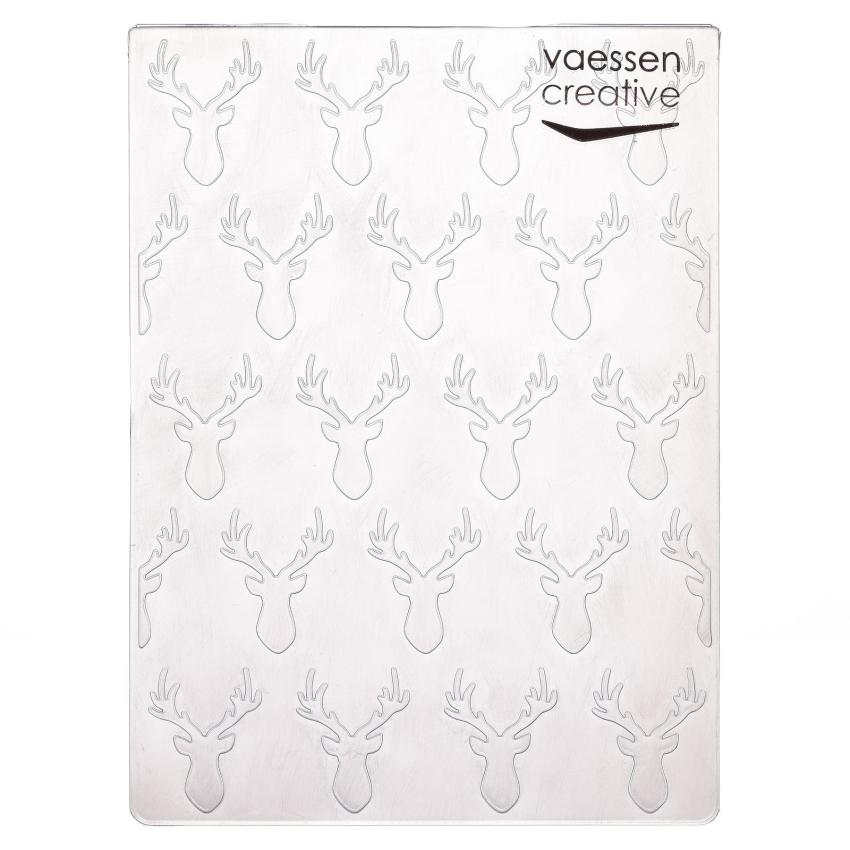 Vaessen Creative - Prägefolder "Hirschköpfe" Embossingfolder