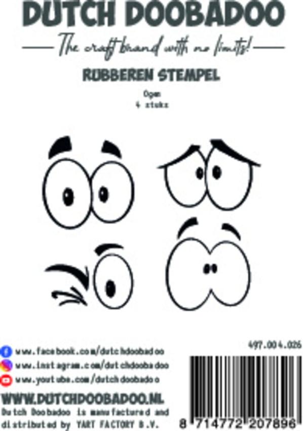 Dutch Doobadoo - Gummistempelset "Eyes" Rubber Stamp siehe Produktbildcm