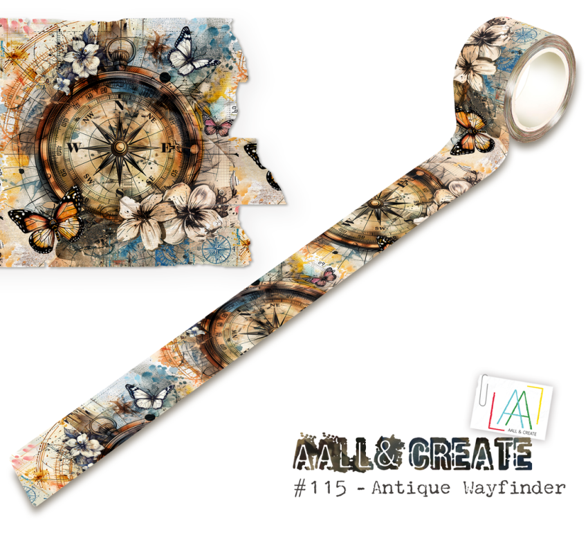 AALL and Create "Antique Wayfinder" Washi Tape 25 mm