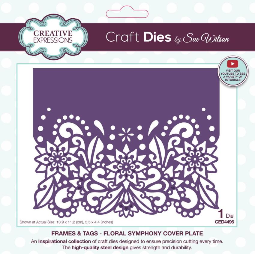 Creative Expressions - Stanzschablone "Frames & Tags Floral Symphony" Craft Dies Design by Sue Wilson