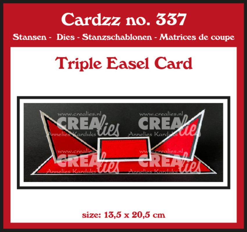 Crealies - Stanzschablone "No. 337 Triple Easel Card" Cardzz Dies