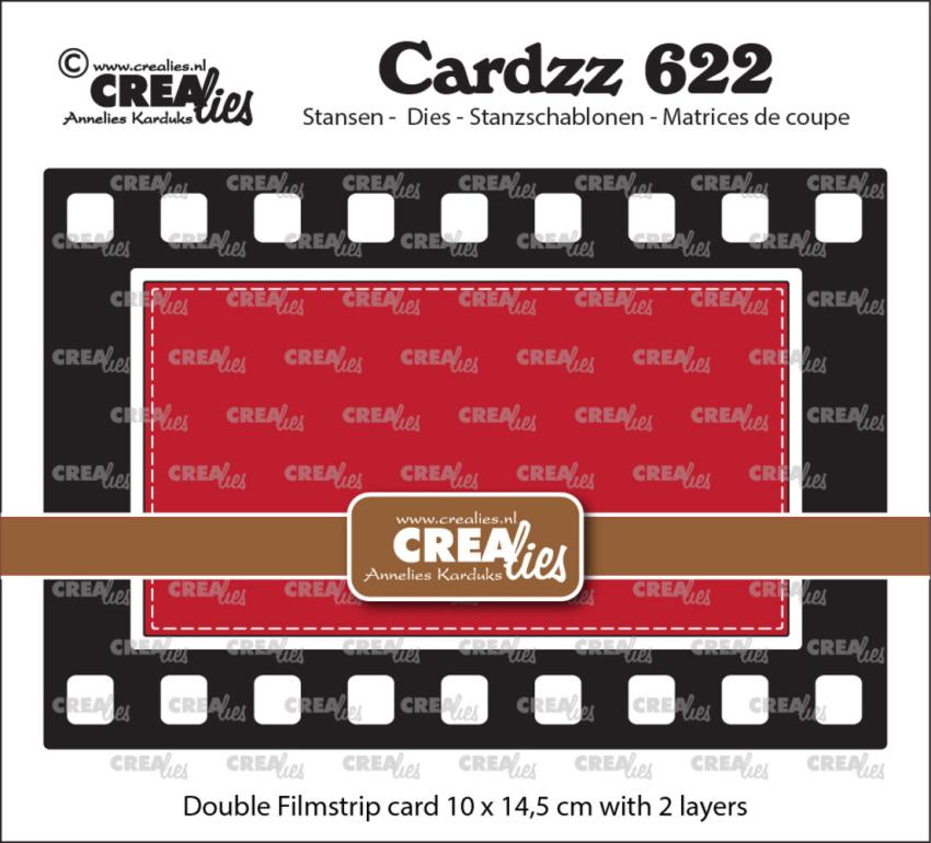 Crealies - Stanzschablone "No. 622 Double Card Filmstrip" Cardzz Dies