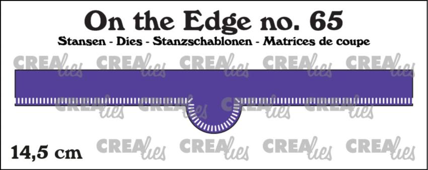 Crealies - Stanzschablone "No. 65 Edge with Little Stripes" On The Edge Dies